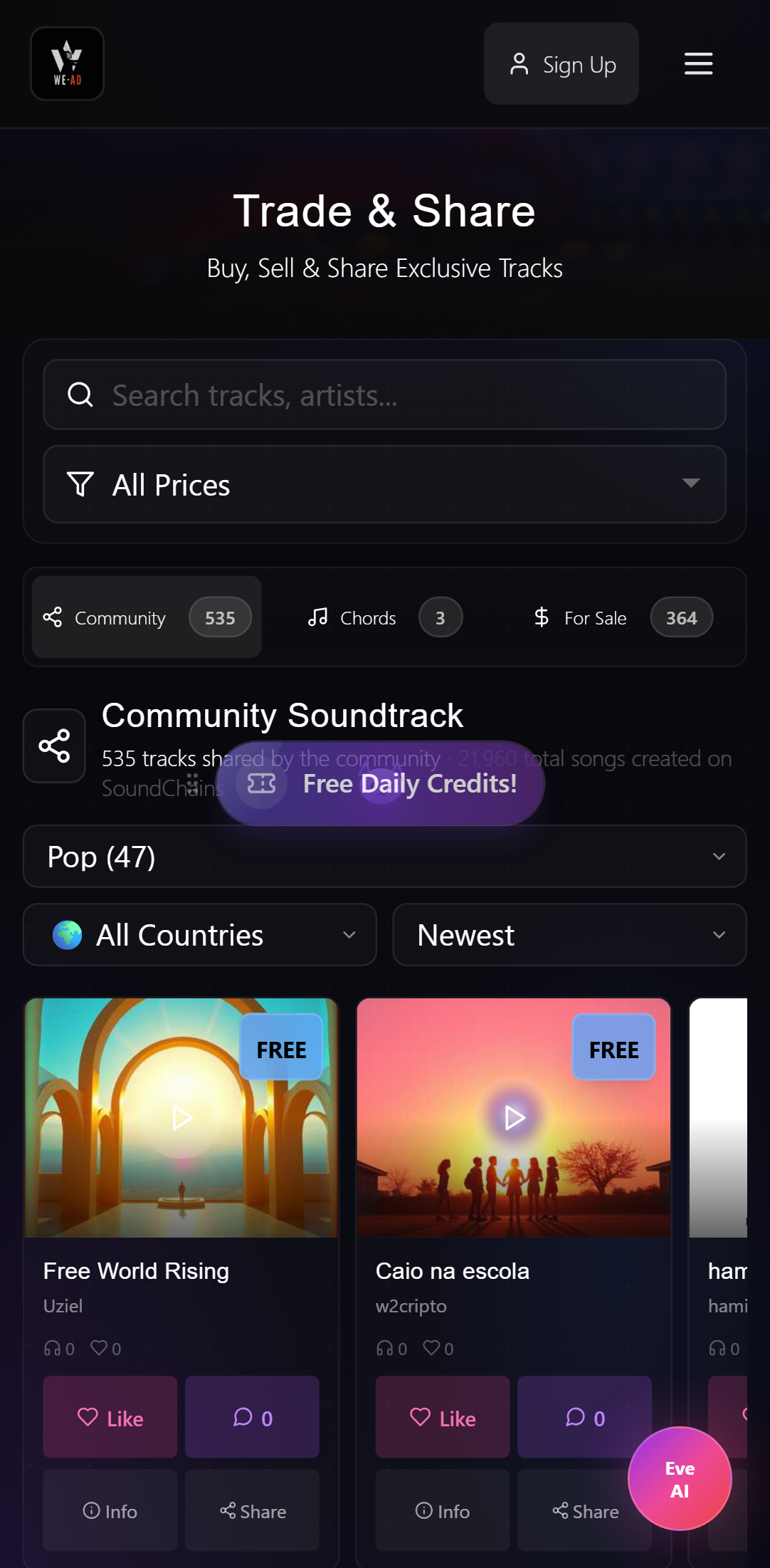 Marketplace on mobile